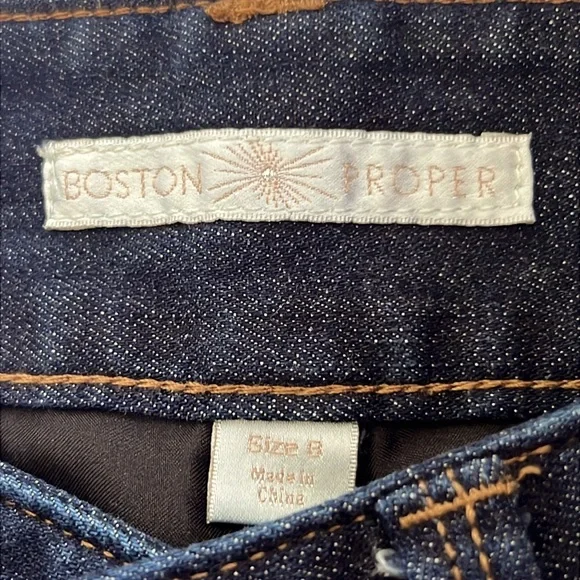 Boston Proper Kick Flare Ankle Jeans - Picture 6 of 9